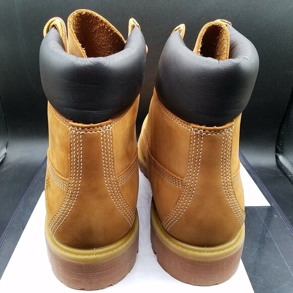 Timberland 6'' Premium Men's Boots Wheat Nubuck Size 8 - Yellow #TB010061 NEW! - Picture 2 of 13